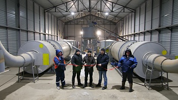 Фото Специалисты ДОЗА-ГРАН запустили в работу завод по производству топливных гранул ТП-8000-С в Красноярском крае