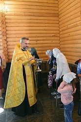 Фото Праздничный молебен в Часовне в честь иконы «Спаса Нерукотворного»